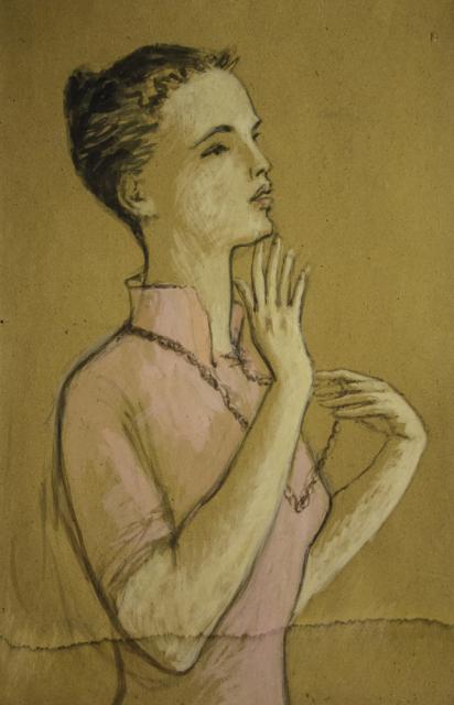 Самохвалов А.Н. Слушающая музыку. 1965 Самохвалов А.Н. Слушающая музыку. 1965